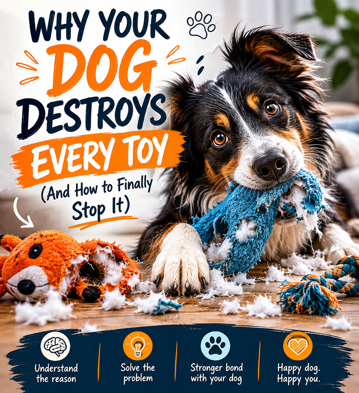 📘 Why Your Dog Destroys Every Toy (And How to Finally Stop It)