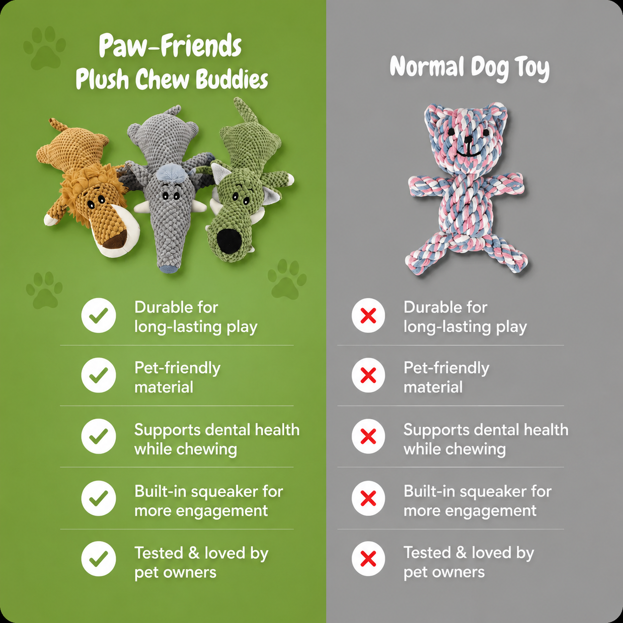 Paw-Friends™-Plush Chew Buddies